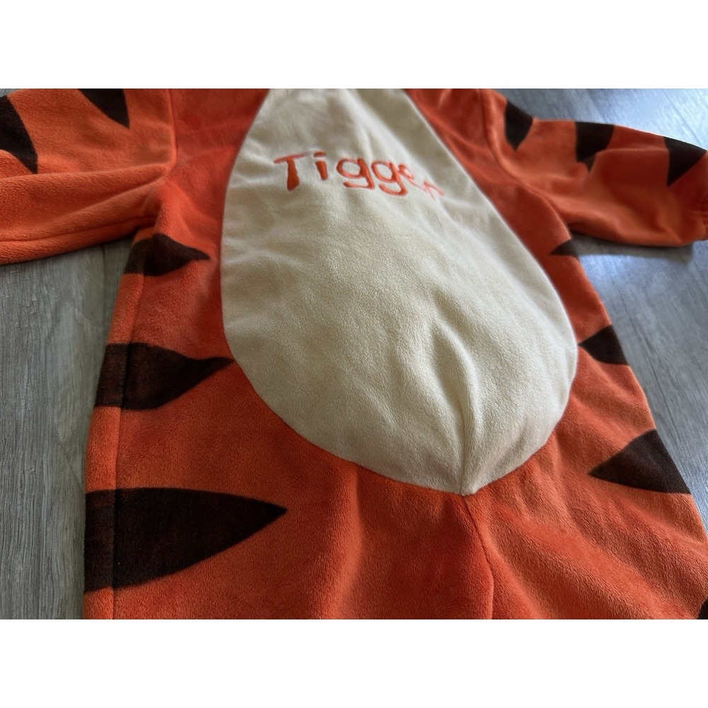 Disney Baby Tigger Costume 6-9 Months Hooded Fleece One Piece Halloween - Picture 6 of 10